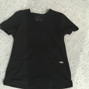 Figs Black Women's Scrub Top